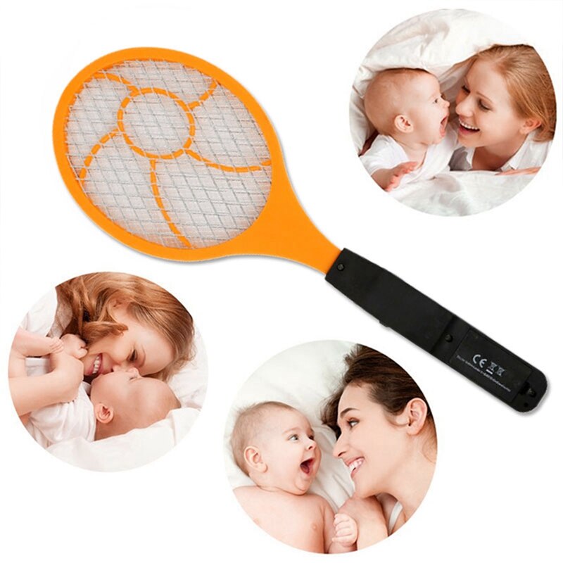 LED Electric Mosquito Swatter Flyswatter Electric Tennis Racket 44 x15.5 Wasp Mosquito Killer