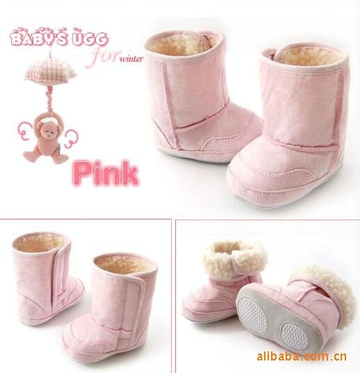 3 Kleuren Warm En Leuk Voor Winter Sneeuw Schoenen/Anti-Slip Baby Boots/Peuter & Baby 'S schoenen/Schoenen/Eerste Walker/Baby Pre-Wandelaars: Pink / 13-18 months