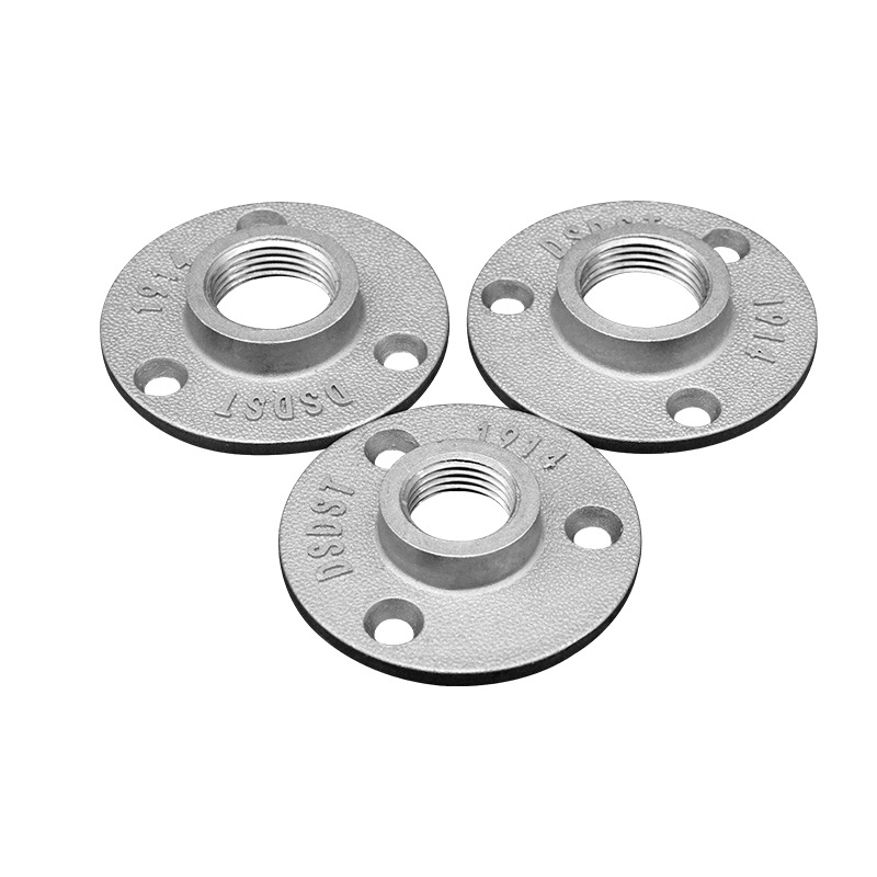 1pc Eisen Rohr Armaturen Zauberstab Halterung Boden Antike DN15 DN20 Flansch Stück Hardware- Werkzeug Gusseisen Flansche Gietijzeren buisleidingen