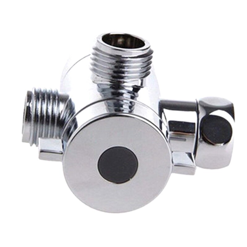 2Pcs 3 Way T Shape Adapter Connector for Angle Valve Hose Bath Shower Faucet Arm Toilet Diverter Hose