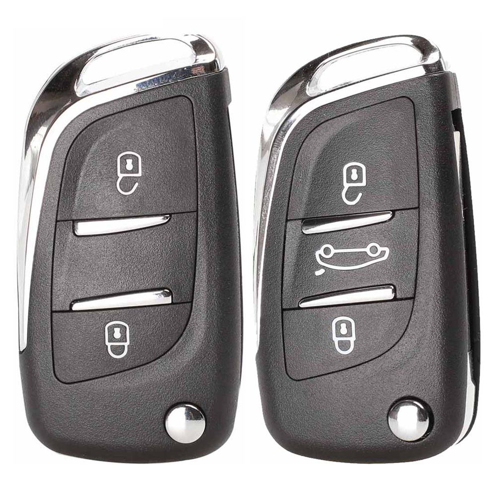 Cascarón plegable para llave de coche con tapa CE0536 para Peugeot 407 307 408 308 CITROEN C2 C3 C4 C5 C6 XSARA GRAND PICASSO Groove