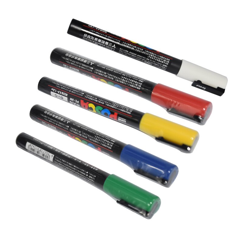POSCA – stylo marqueur pour apiculture, 5 pièces/lot, Non-toxique, pour l'élevage de reines, 5M: Colour Mixture