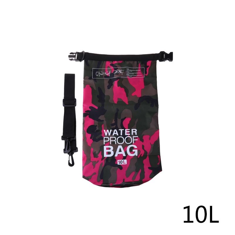 Vandtæt tørpose til kvinder mænd , 5l/10l/20l/30l rulle top let tør opbevaringstaske rygsæk til rejser ,4 farver