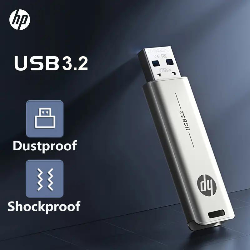 HP USB-Blitz-Laufwerk 3. 0 32GB 64GB Hoch geschwindigkeit Stöcke externer Speicher Metall Kuli Antrieb kreative Persönlichkeit Auto Musik