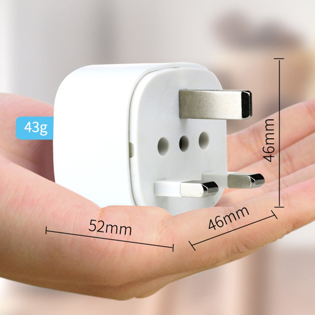 British Conversion Plug Abroad Travel Socket Adapter 6 Hole Power Sockets British Standard Converter PC Fire-retardant Outlet