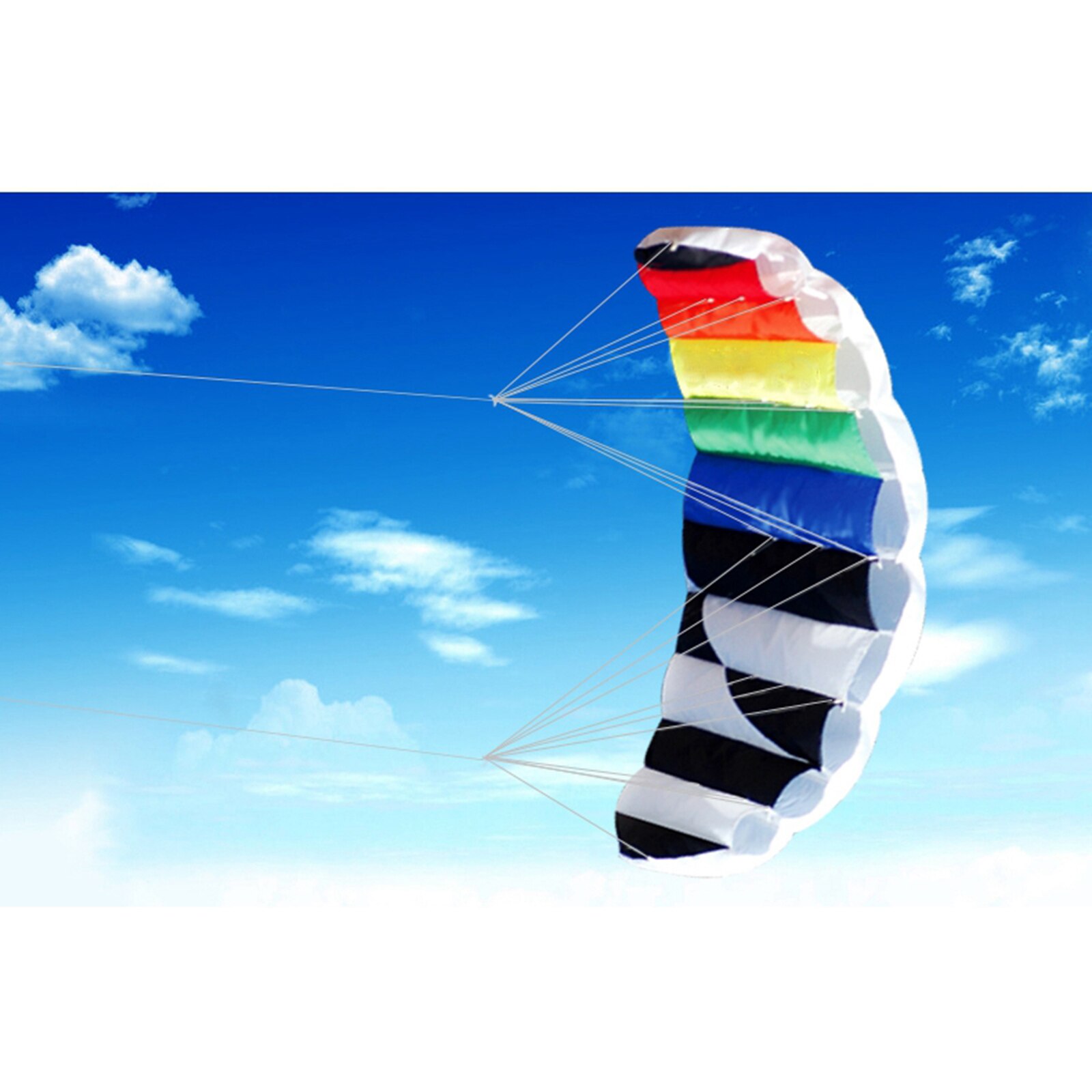 Duurzaam Stunt Power Kite Dual-Lijn Wing Parafoil Parachute Winders Vliegers Speelgoed