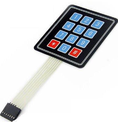 10 Uds. 4X3 teclado de membrana de matriz de 12 teclas teclado