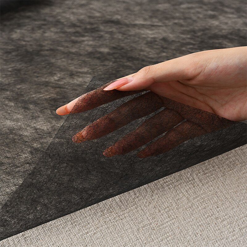 Tissu adhésif Double face noir et blanc, 1x1M, accessoires de bricolage, couture, Patchwork, doublure Non tissée collée pour tissu