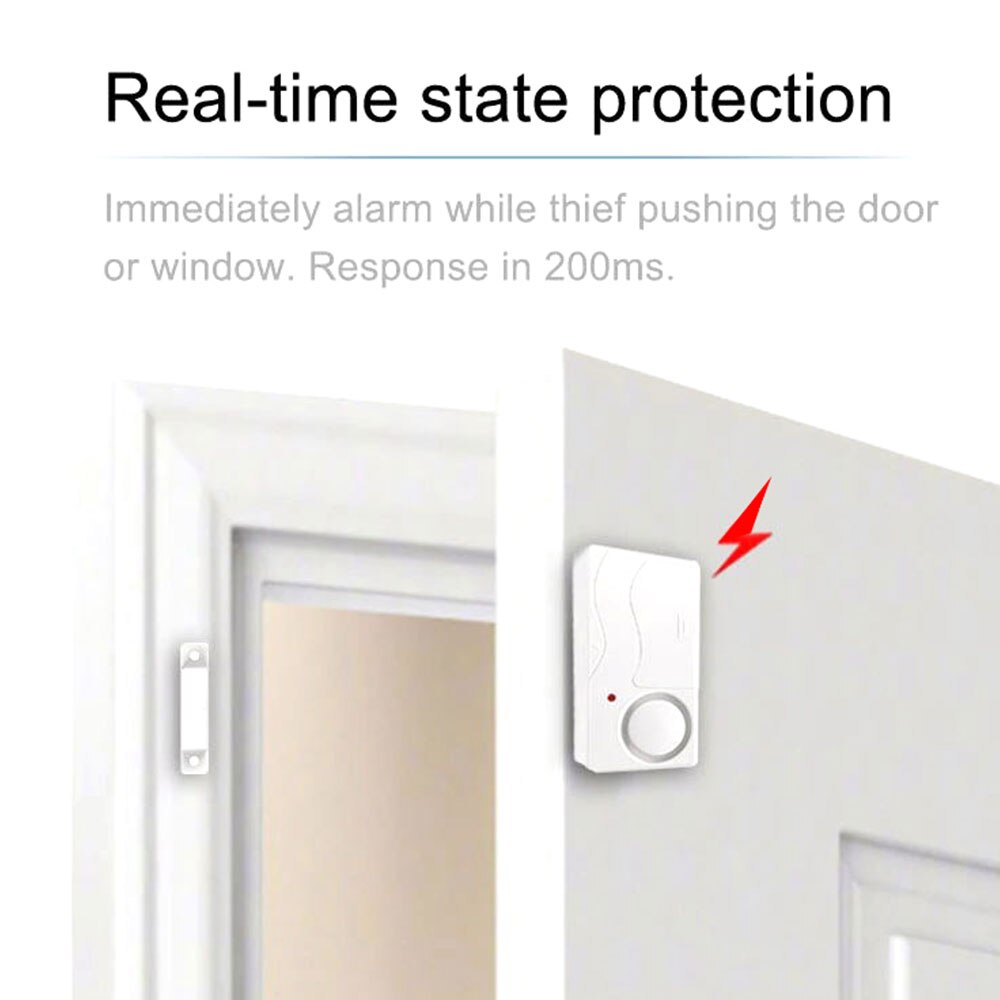 Magnetic Door Bell Alarm System Home Security Wireless Remote Control Welcome Door Bell Home Shop Shed Security System