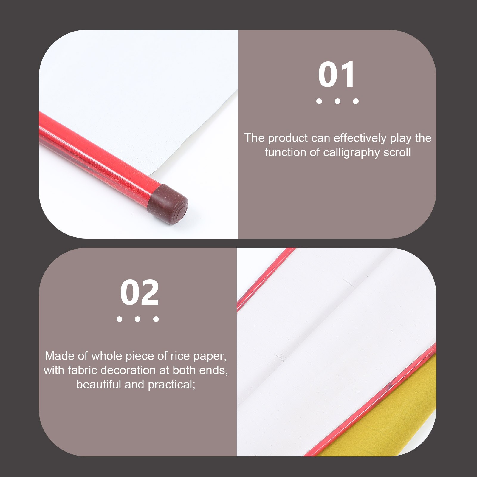 2 Stuks Chinese Water Schrijven Doek Kalligrafie Praktijk Pen Kalligrafie Rollen