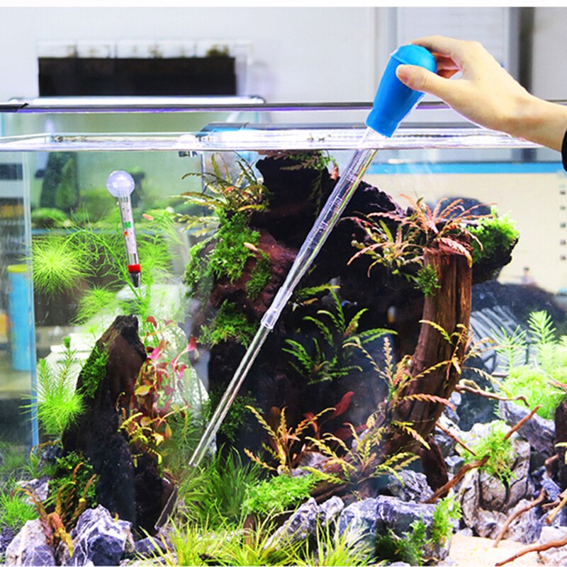 Aquarium Manual Cleaner Water Changer Fish Tank Cleaning Tool Siphon Dropper Waste Remover Aquatic Bottom Feeder Pipette
