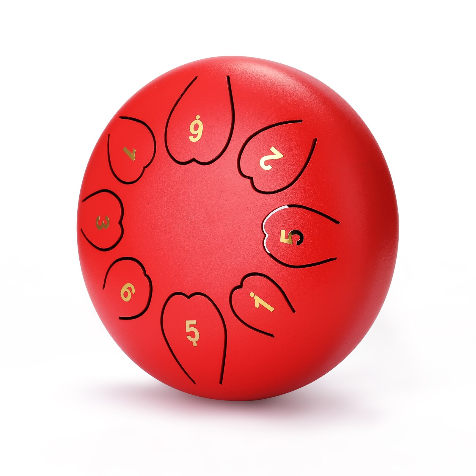 6 inch 8-Tone Steel Tongue Drum Mini Hand Pan Drums with Drumsticks Percussion Musical Instruments