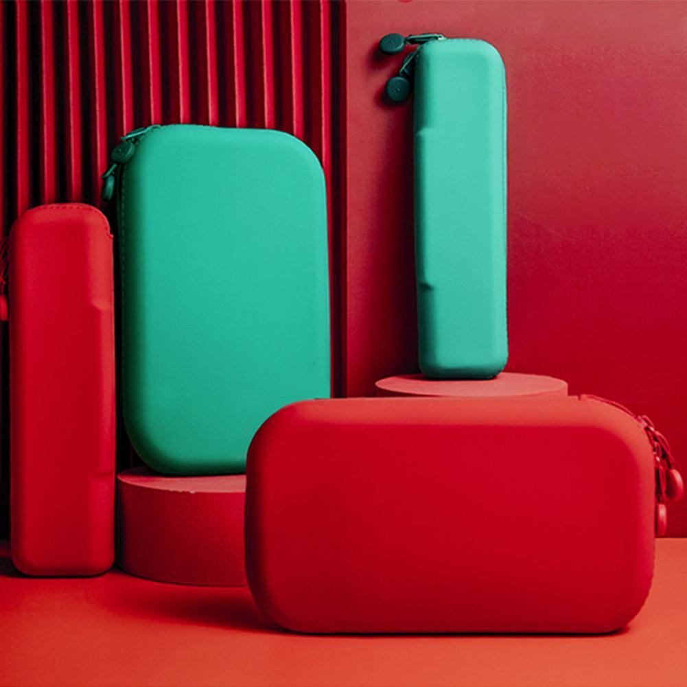 Astuccio in silicone morbido tinta unita astuccio creativo per cancelleria di grande capacità