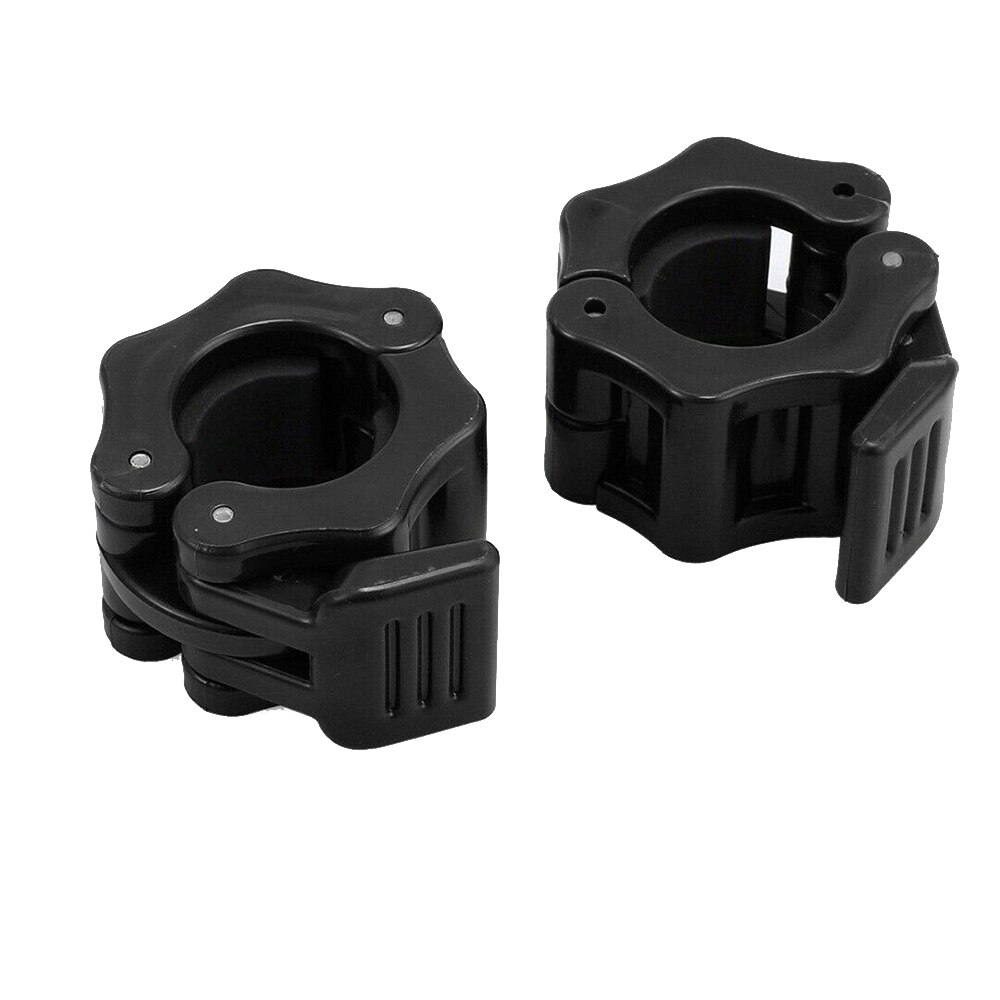 Barbell Clamp 1 Pair 25mm Dumbbell Collars Lock Plastic Buckle for Fitness Gym
