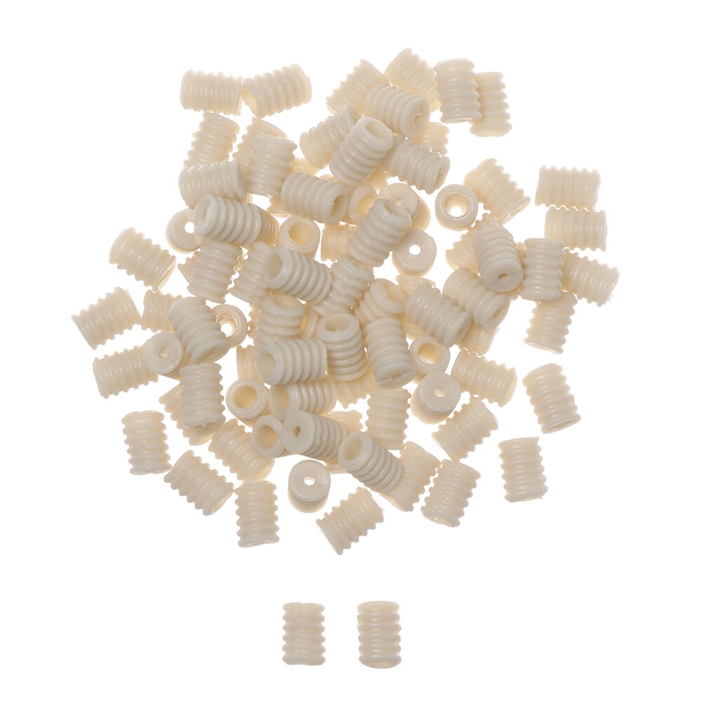 100Pcs Volwassen Kinderen Verstelbare Siliconen Koord Sloten Non Slip Stopper Kleurrijke Lanyard Gesp Koortjes Schakelt Accessoires: beige