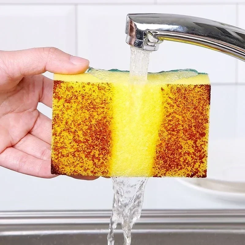 1/50Stck Magie doppelseitige Schwamm Küche Sauber Topf Rost Fleck Schwämme Fett Reinigung Pinsel Geschirr Reiniger werkzeuge