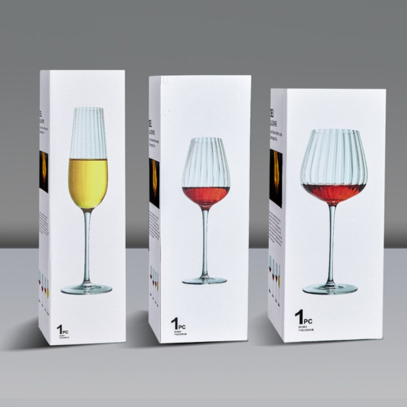 Copas de vino de cristal de color Burdeos para el hogar, vasos de champán hechos a mano, luz de lujo, de boda
