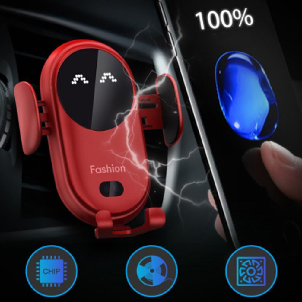 Car Wireless Charging Infrared Induction Magic Clip S11 Portable Bracket Mobile Phone Navigation Charger Fast Car Gadgets
