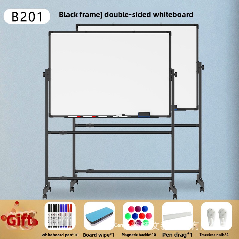 Justerbar whiteboard skrivebrettbrakett mobil slettbar tavle husholdningsvertikal dobbeltsidig magnetisk skrivebrett: 72*36 tommer / Alternativ 4