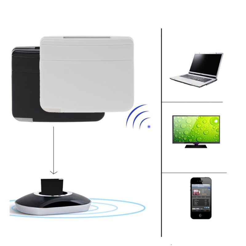 A2DP Bluetooth música Audio 30 Pin receptor adaptador altavoz Dock para iPod iPhone