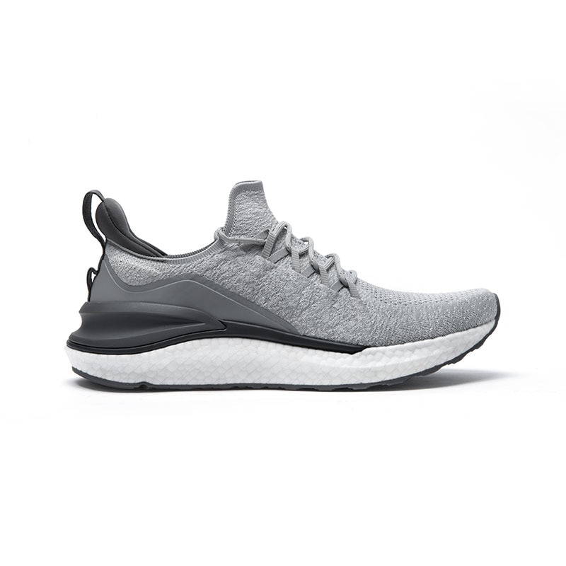 Zapatillas Xiaomi Mijia originales 4 para deportes al aire libre, uni-molding 4D, sistema de bloqueo de espina de pescado, zapatillas para correr tejidas para hombres superiores: 4-gray 41