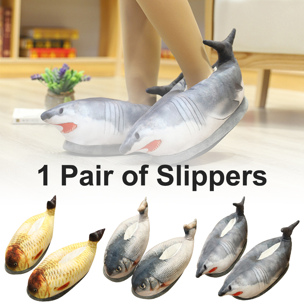 Zapatillas de deporte de otoño e invierno, zapatillas para niños con forma de pez gato de dibujos animados, zapatos cálidos antideslizantes para el hogar, zapatillas suaves para uso en interiores