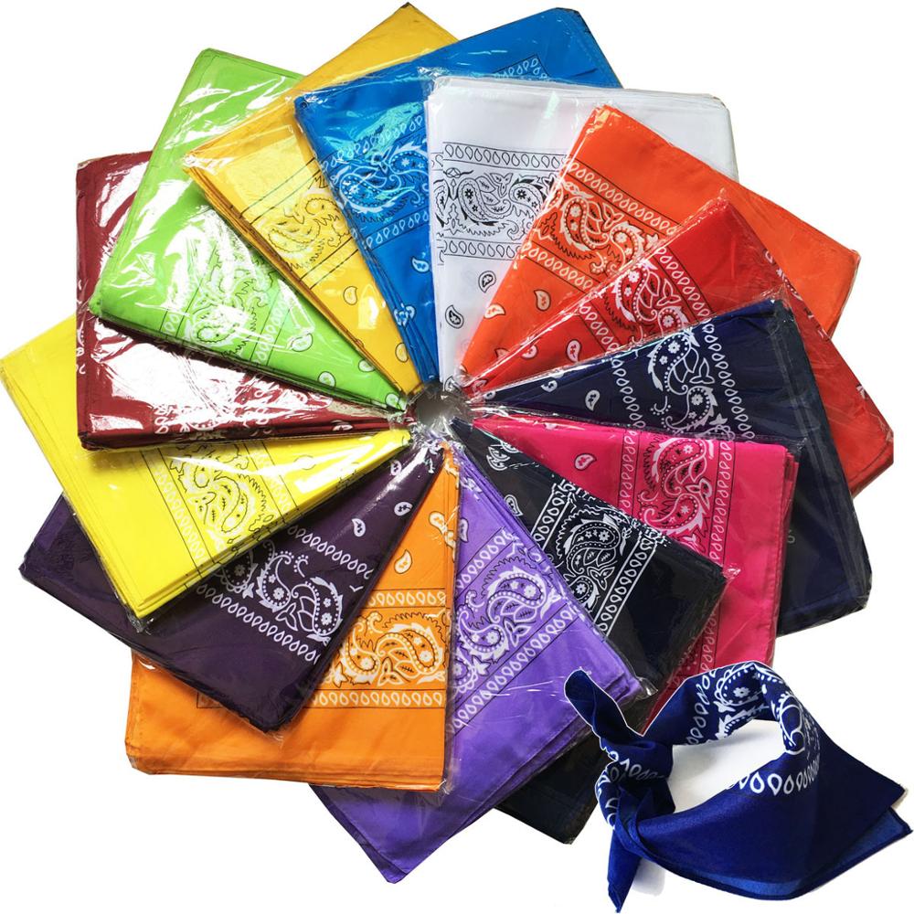 Vintage print bandana til kvinder hårtilbehør hovedtørklæde hovedbeklædning armbånd lomme håndklæde kvinde bandanas pandebånd 55*55cm