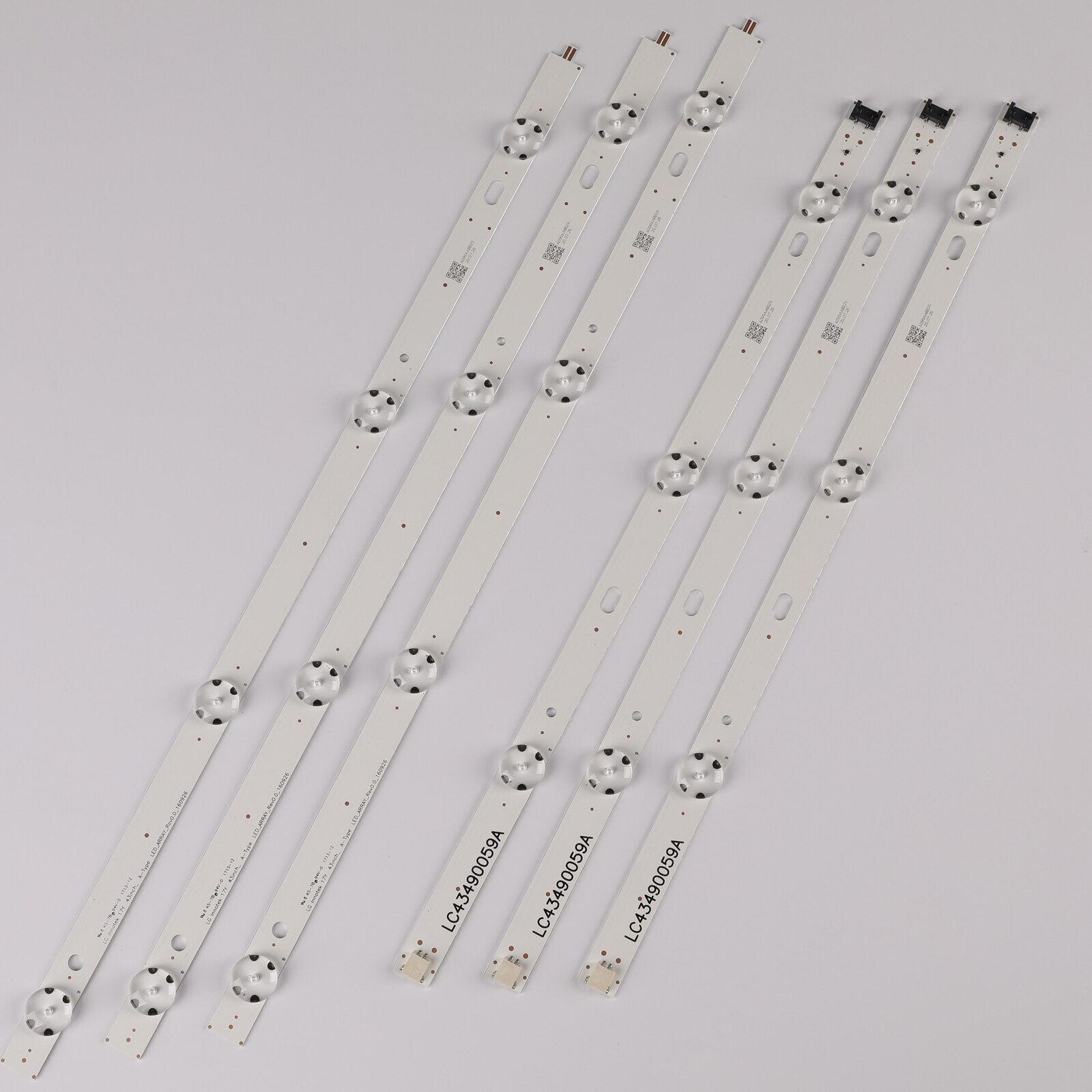 3 st 7 led led bakgrundsbelysningslist för  lg 43 uj 675v 43 uk 6300 plb 43 uj 655v 43 lj 510v 43 lj 624v 43 lj 634v 43 uj 651v 43 uj 701v 43 uj 65_ uhd_l a