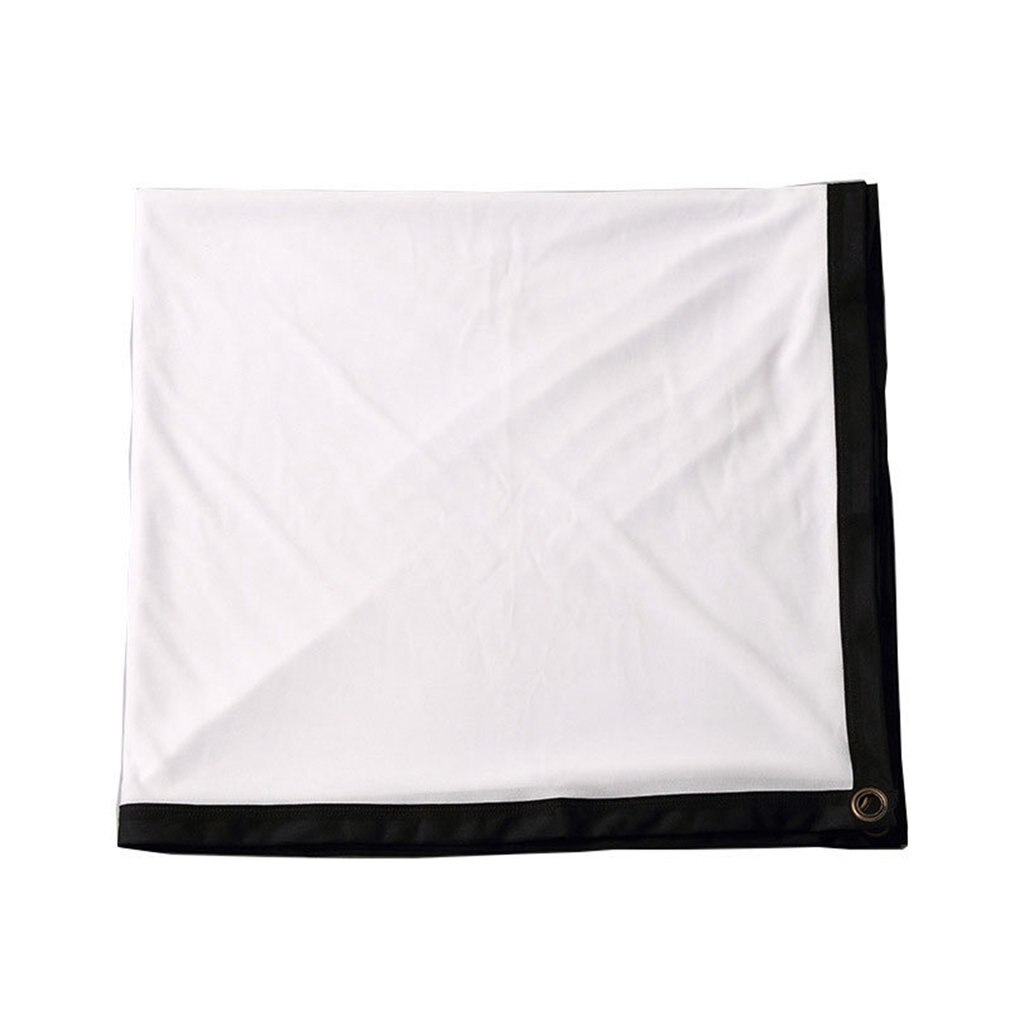 Projection screen 100 inch polyester folding portable simple soft curtain outdoor film for projector projector screen