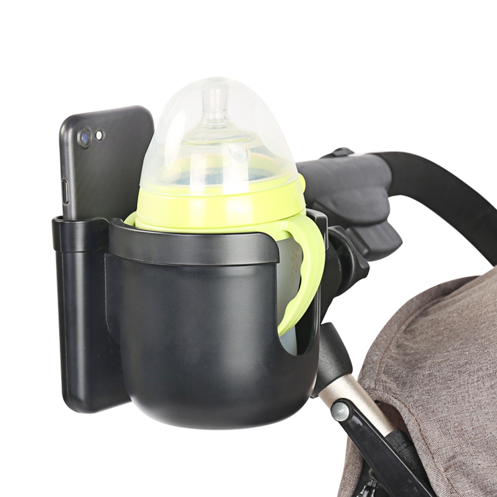 Kinderwagen Bekerhouder, Kinderwagen Fles Organizer Wandelwagen Cup Met Telefoon Houder | Roterende Telefoon Houder Drink Koffie Houder Peuter Fles Organizer voor Carriages Kinderwagen Bekerhouder, Kinderwagen Fles Organizer Wandelwagen Cup Met Telefoon Houder | Roterende Telefoon Houder Drink Koffie Houder Peuter Fles Organizer voor Carriages
