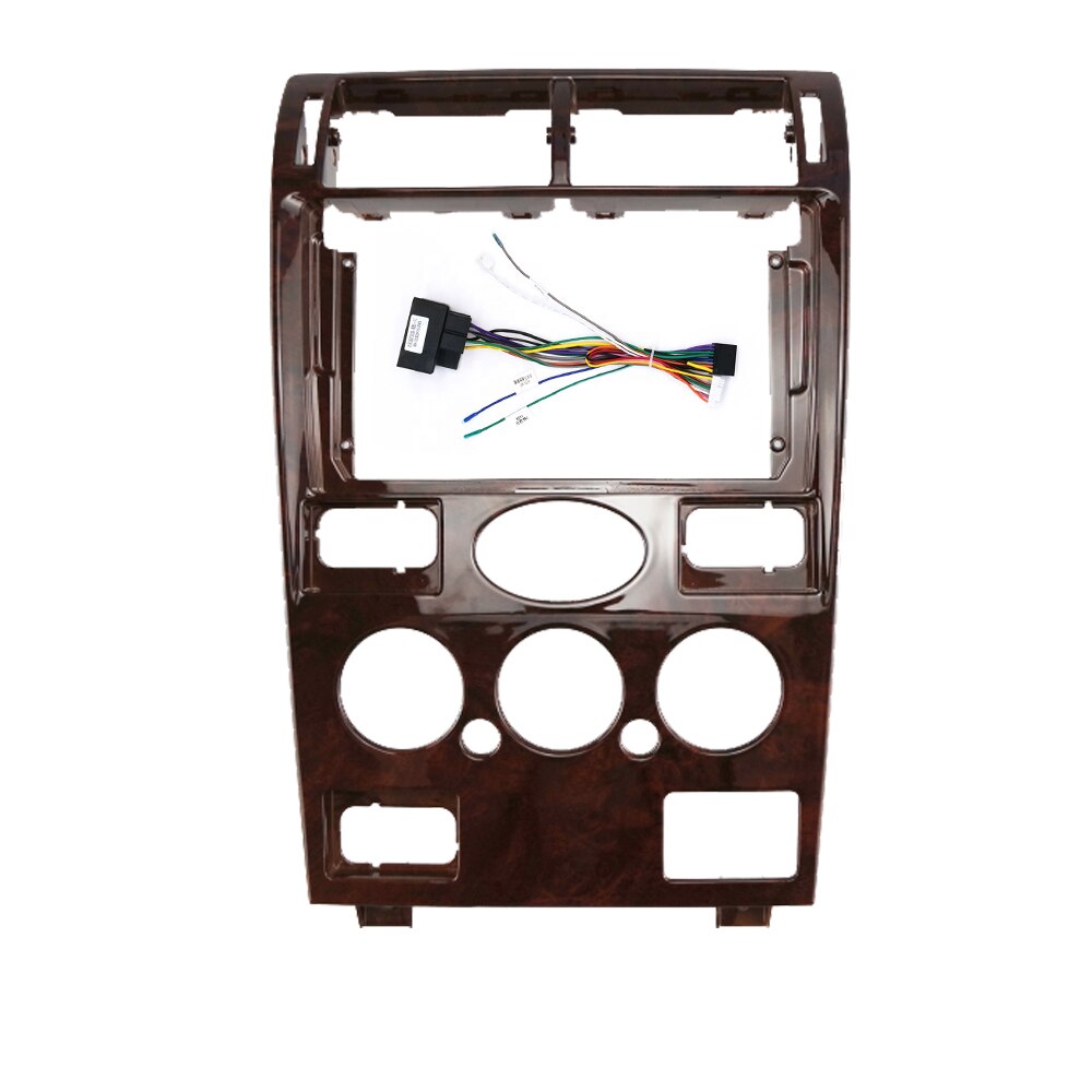 BYNCG 9 inch Fasxia Car Audio Frame Car Radio Fascia,gps navigation fascia panel is suitable 2000-2003 FORD MONDEO SEDAN: WOODEN-cord