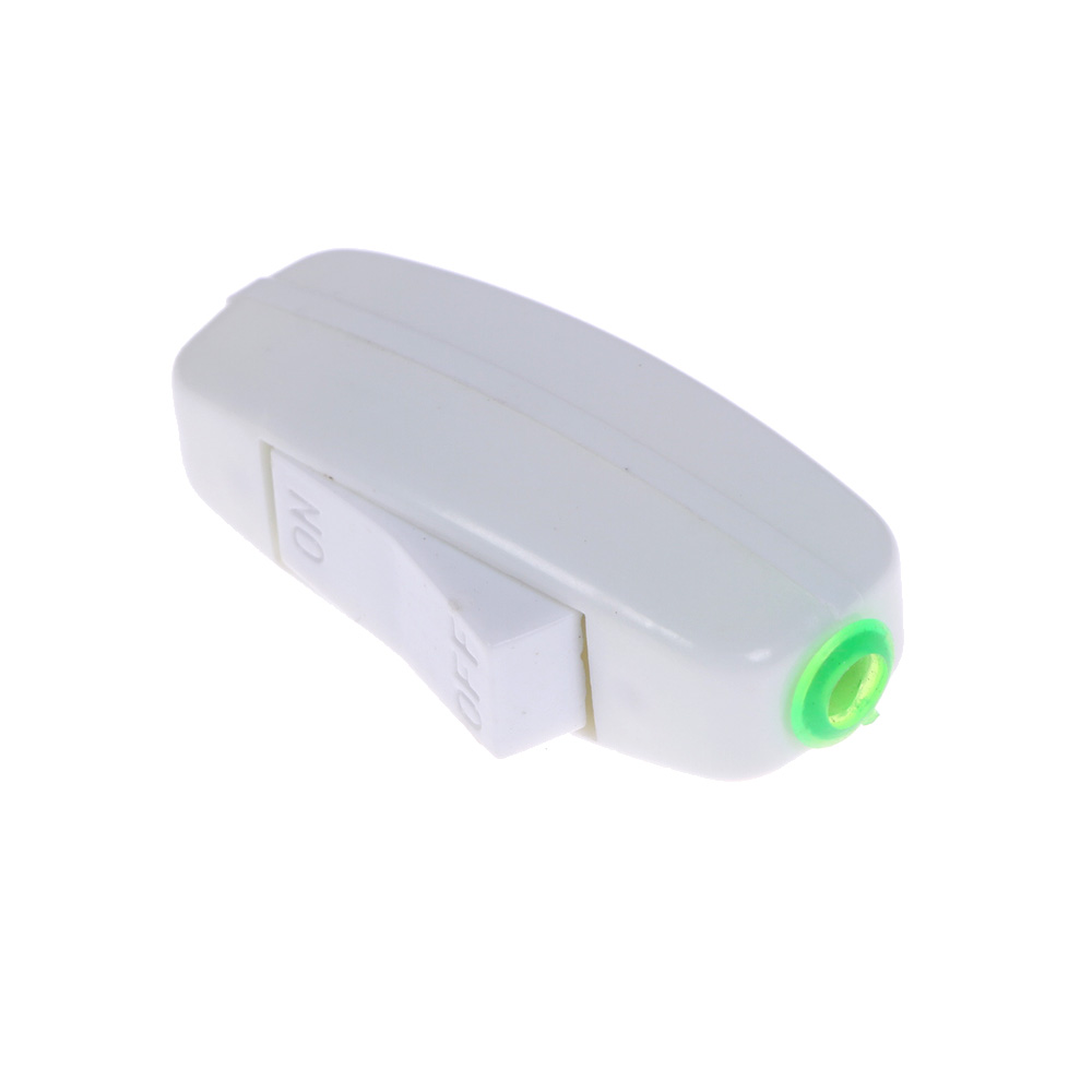 1Pc AC 110V 220V 6A Inline ON/OFF Table Lamp Desk Lighting Cord Controll Switch LED Light Push Button Switch