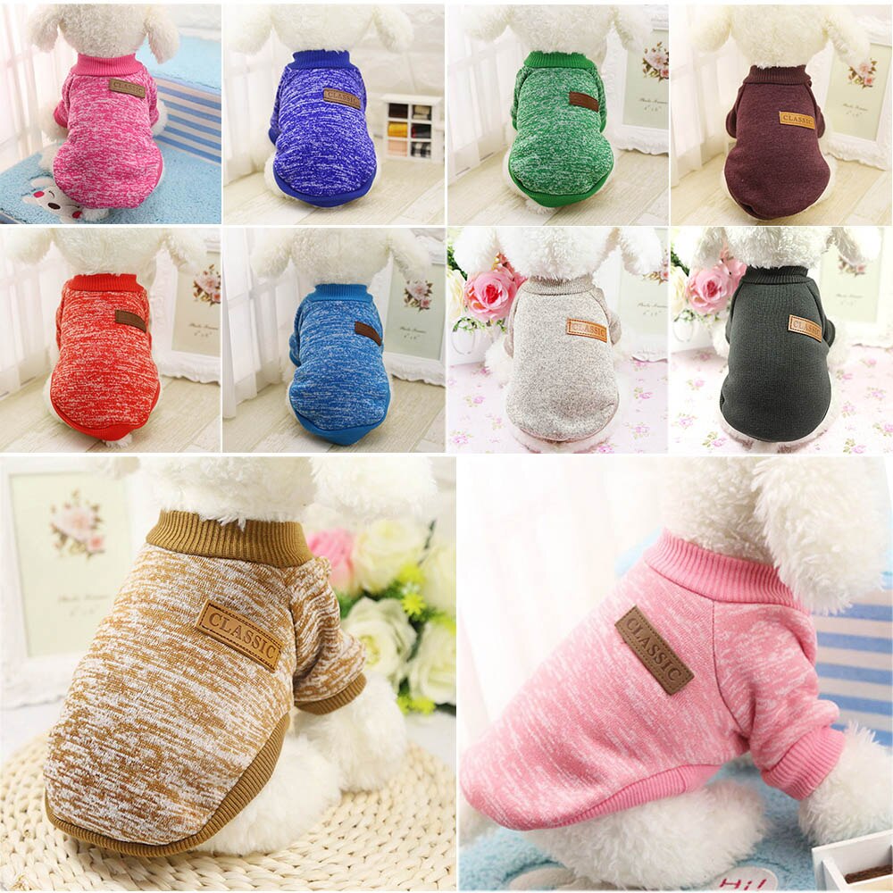 DIDIHOU Dog Sweater Clothes Costume Soft Warm comfortable Apparel For Small Dogs Chihuahua Supplies Sweater Clothes Costume Soft