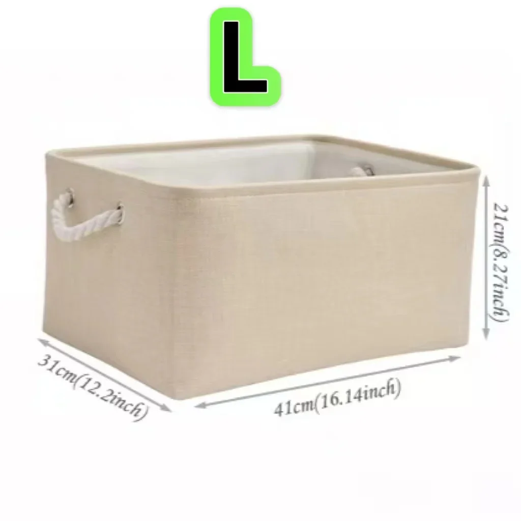 Sortierkorb für Kleinigkeiten, zusammenklappbarer Leinen-Aufbewahrungskorb mit Griff, Kleiderschrank, Aufbewahrungsbox für Babyspielzeug, Socken, Unterwäsche, Kleidung: dunkel khaki