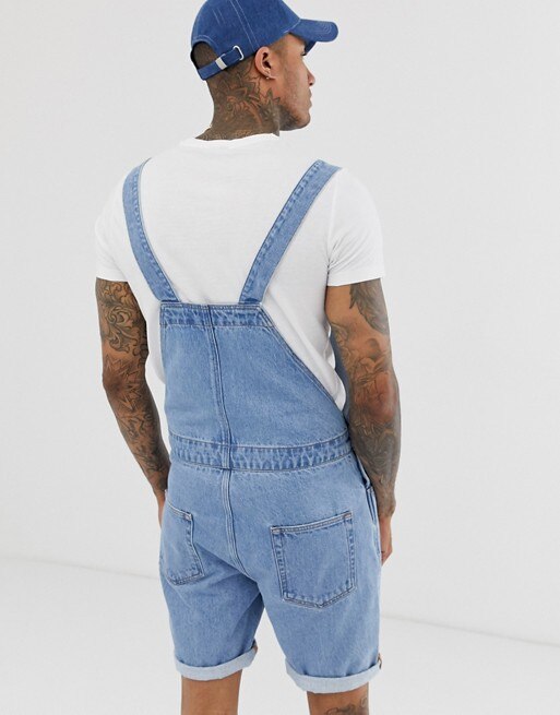 Retro denim blauwe distressed gescheurde jeans voor jongens bretels jumpsuit heren eendelig bandjes overall heren overalls plus size