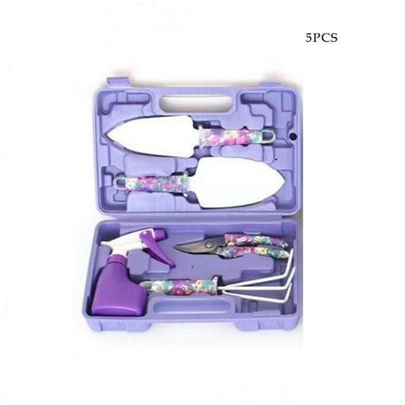 5/10pcs Garden Tools Set Lightweight Gardening Tools Kit Non-slip Handle Garden Hand Tools Garden Tools Weeding Digging: Printing 5pcs