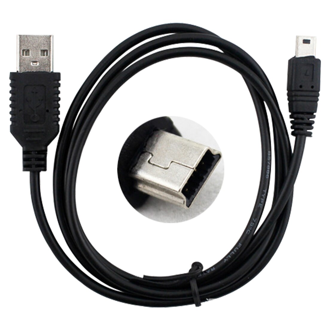 Marsnaska 50cm telefon adapter mini usb 2.0 a han til mini 5 pin b lade data kabel adapter til  mp3 mp4 spiller digitalkamera