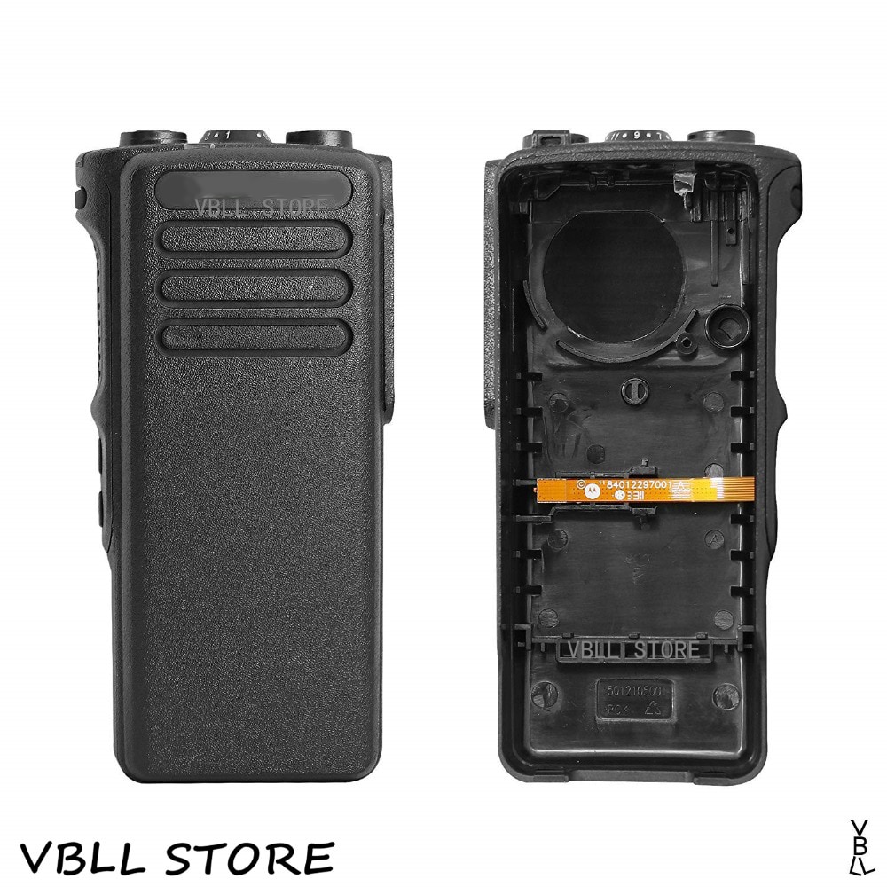 PMLN6111 Black Repair Front Case Housing Cover Kit For Motorola DP4400 DP4401 Walkie Talkie Portable Radio