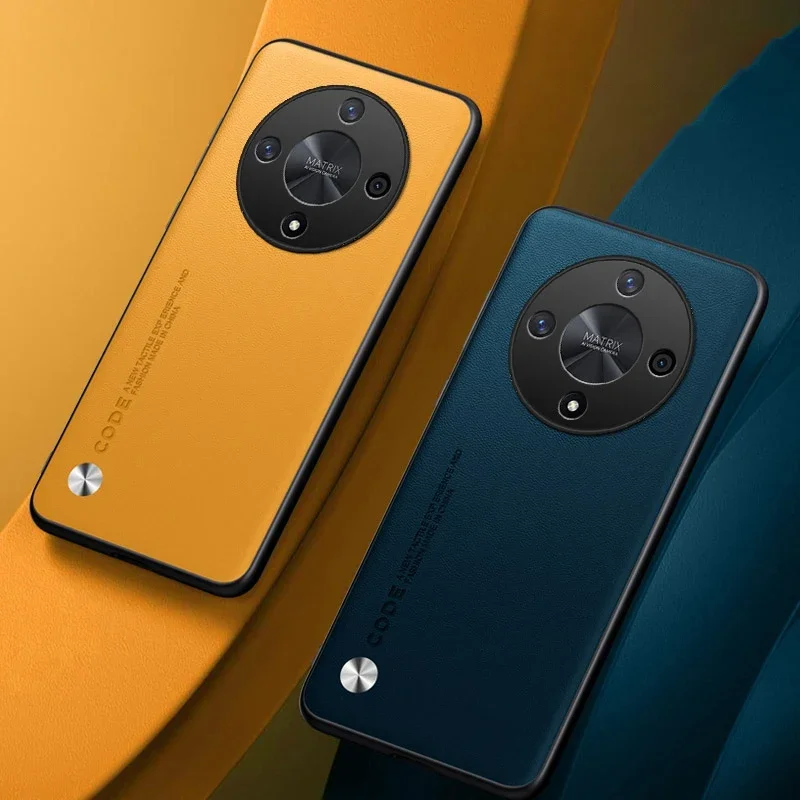 Luxuriöse pu-lederhülle für honor magic 5, 6 lite und 5g – stoßfeste silikon-rückseite mit rundumschutz für das honor  x9a x9b