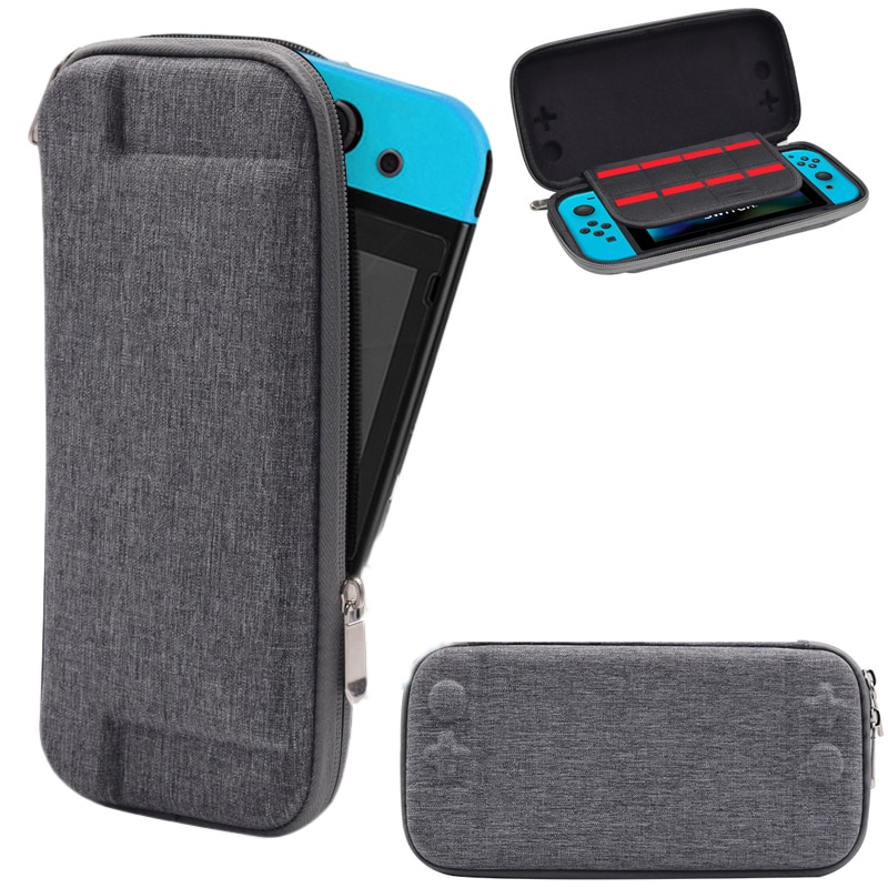 Nintend Schakelaar Harde Tas Shell Opslag Travel Carry Pouch Case Voor Nintendos Schakelaar Ns Console Beschermende Grijze Zakken Pack Houder