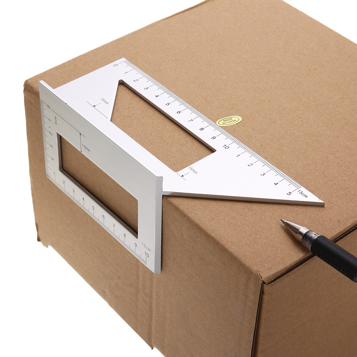 Aluminum Alloy Angle Measuring Combination Square Ruler 45 90 Degree Angle Ruler Marking Gauge Protractor For Woodworking