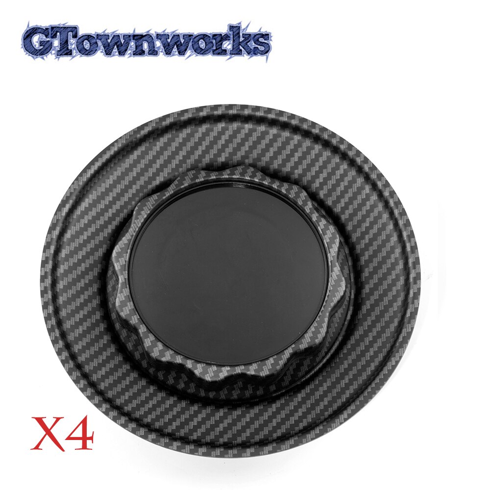 Couvercle de moyeu de roue de 154mm RSII RC 17 pouces pour RC300 RC302, capuchon de jante, accessoires de voiture combinés: Carbon Fiber x4