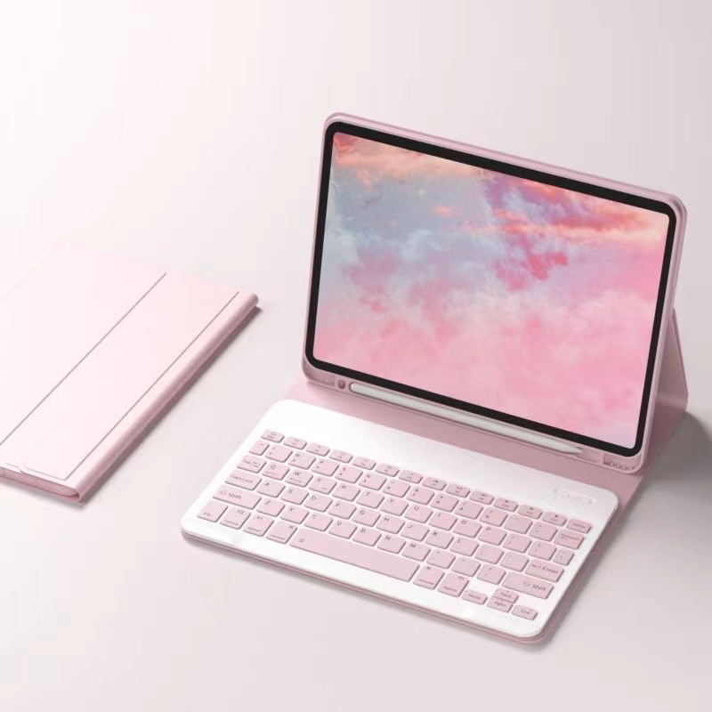 Für iPad 5. 6. Generation 9,7 Zoll Hülle mit Tastatur, abnehmbare kabellose Tastatur + Tablet-Abdeckung iPad Air 1 2 9,7 Pro 9,7 Funda