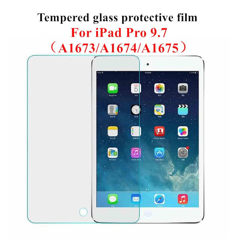 9H Vetro Temperato per iPad 10.2 7th Gen Mini 5 4 3 2 1 air 10.5 Pro 11 HD protezione dello schermo per il Nuovo iPad 2 3 4 5 6 7 8 9.7 pollici: for iPad Pro 9.7