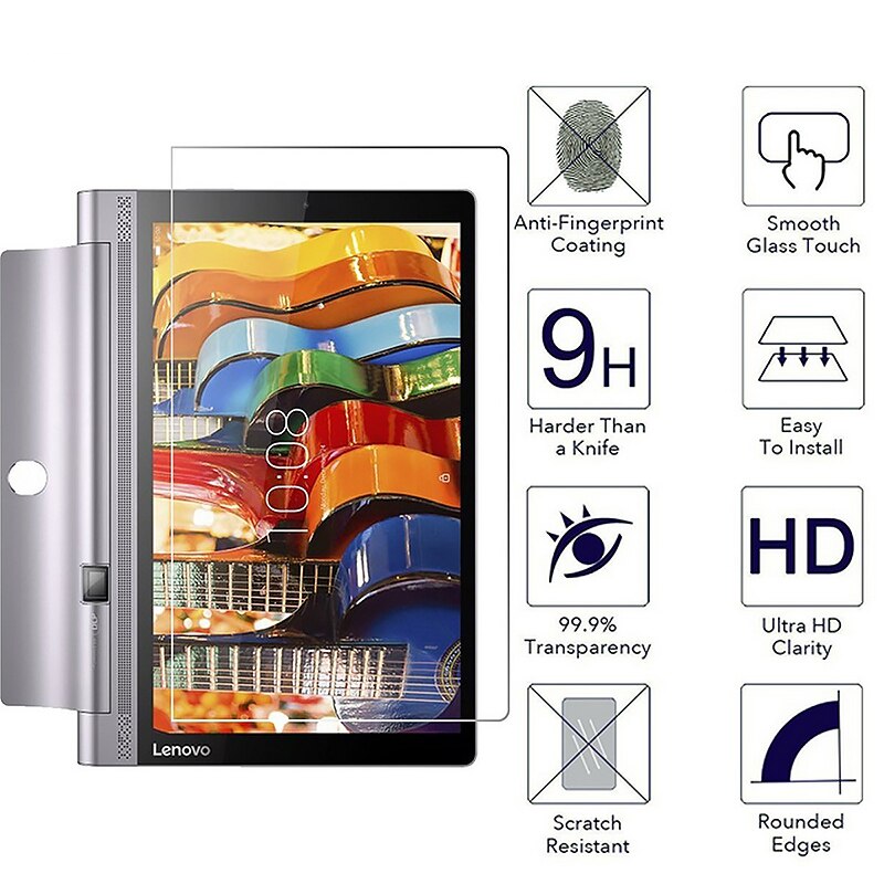 Protector de pantalla de vidrio templado para tableta Lenovo Tab 4, 10, 8 plus, TB-X304L, TB-X304F, TB-X704L, 3, 710L, 850F, Yoga Tab, X90, X90F