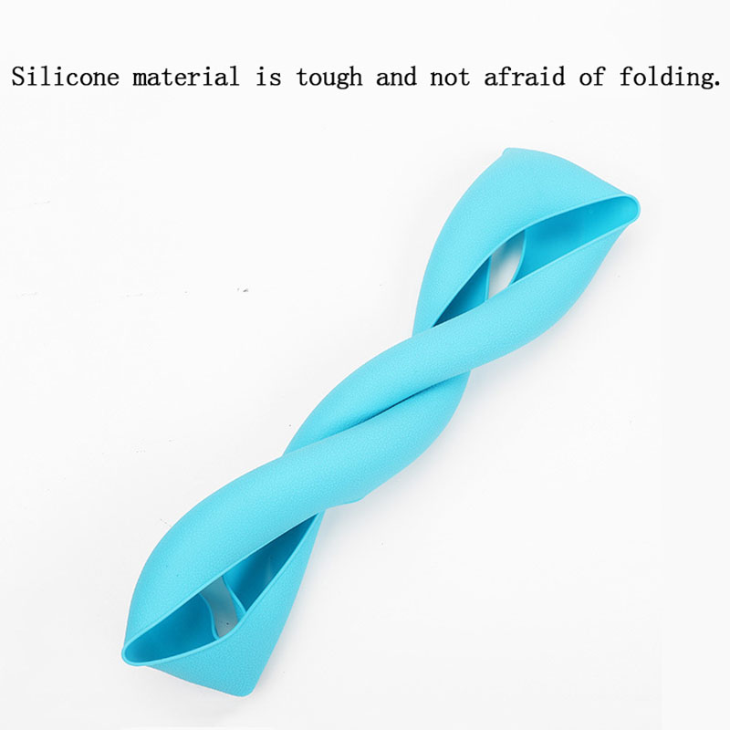 Universelt bilrattdeksel mykt silikon biltilbehør sklisikre ratttrekk auto styling beskyttende dekorasjon