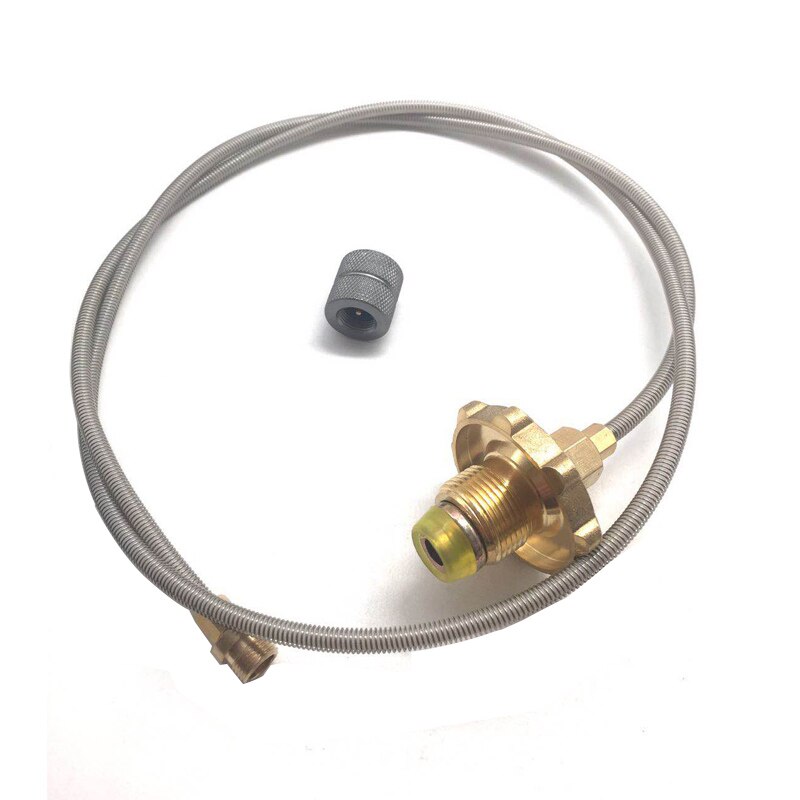Utomhus spis camping gas spis gas tank konvertering huvud adapter brännare lpg cylinder propan refill adapter: Som och adapter