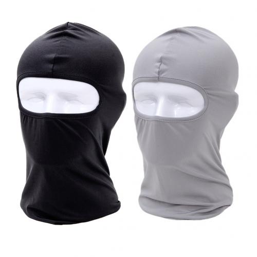 2Pcs Zon Bescherming Stofdicht Ademend Balaclava Volledige Dekking Gezicht Masker Bescherming Gezichtsmasker Bescherming Gezichtsmasker Protectio: Black   Light Grey