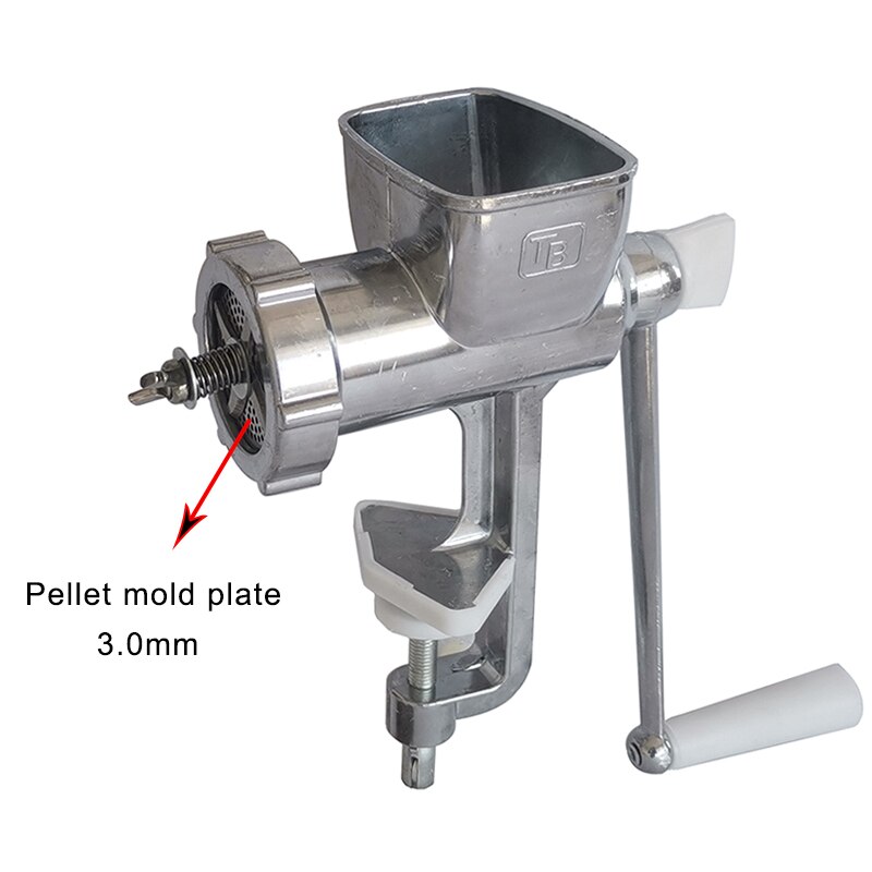 Manual Pet Feed Processing Machine Fish Bird Cat Dog Parrot Food Feed Pellet Making Machine Small Animals Food Granulator: With 3.0mm mold