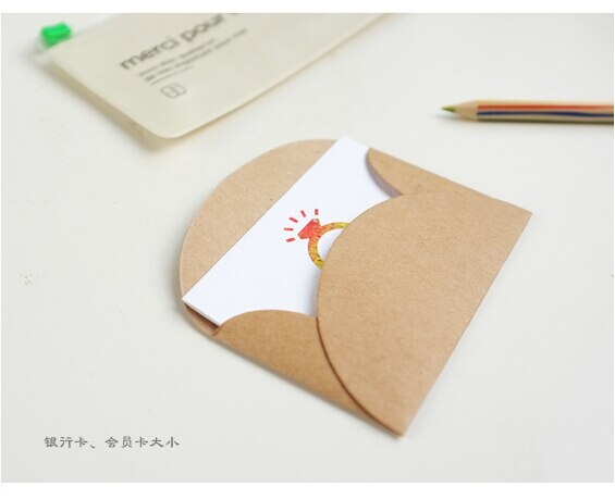 50pcs/lot Handmade Mini Craft Blank Paper Envelopes DIY Multifunction Envelope for Card Storage